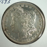 1893 Morgan Silver Dollar AU Details