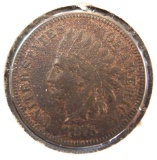 1876 Indian Cent VF+