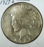 1927-S Peace Silver Dollar AU