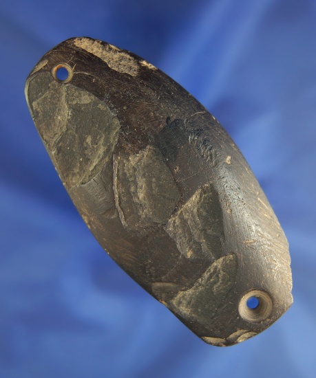 3 15/16" Gorget found near Akron, Summit Co.,  Ohio. Ex. Greg Dush collection.