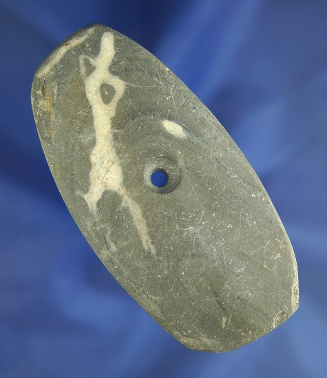 3 9/16" Slate Pendant found in Ohio.