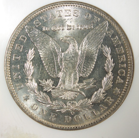 1904-O Morgan Silver Dollar Certified MS 62 by NGC