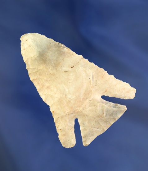 2 3/4" Well Styled Archaic Deep Notch Bevel found near Milan in Sandusky Co., Ohio. Ex. Don Bapst.