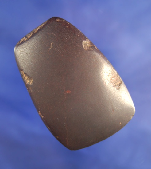 2 1/2" Highly polished Hematite Celt found on the Guthridge Farm in Licking Co., OH. near Flint Ridg