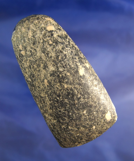 4 1/8" Hardstone Celt found in Northern Ohio. Very attractive material.     Pictured in Who's Who #9