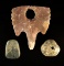 Set of three pre-Columbian artifacts including a 2 3/4