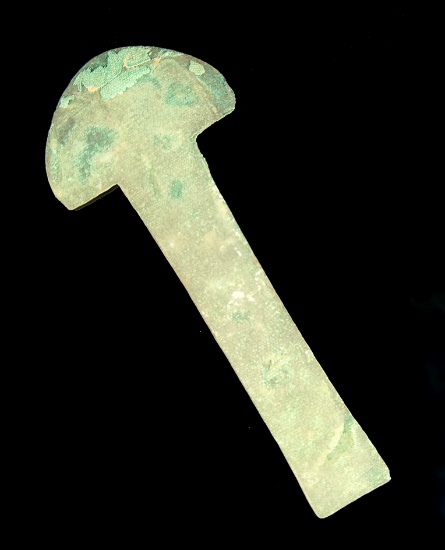 10 3/8" Long Lamayeque Tumi Knife - Peru, circa 1000-1400 AD. Comes with a Schmitt COA.
