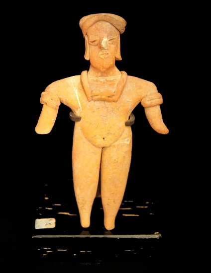 5 7/8" Colima Female Figure with some repair. West Mexico, circa 100 BC - AD 200. Bennett COA.