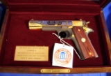 Colt Model 1911 West Point #47 .45 caliber Pistol with wooden display case