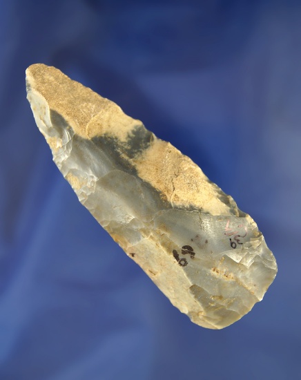 3 5/8" very unique Flint chisel or gouge found in Ohio.