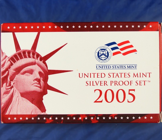 2005 Silver Proof Set in Original Box with COA