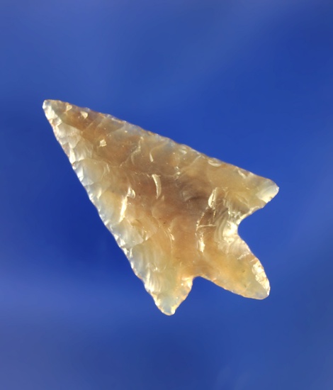 1 1/8" Rabbit Island made from highly translucent agate with exceptional flaking. Found by Dewey Sch