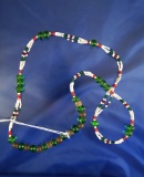 Columbia River trade bead necklace that is 26