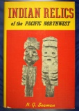 Hardcover book: Indian relics of the Pacific Northwest by N. G. Seaman. Second edition.