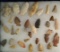 Large assortment of arrowheads found in central Illinois, largest is 2 3/8