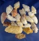 Large group of mostly Quartz flaked artifacts found in Virginia, largest is 3
