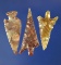 Nice set of three Columbia River Gempoints made from attractive materia.  Columbia River.