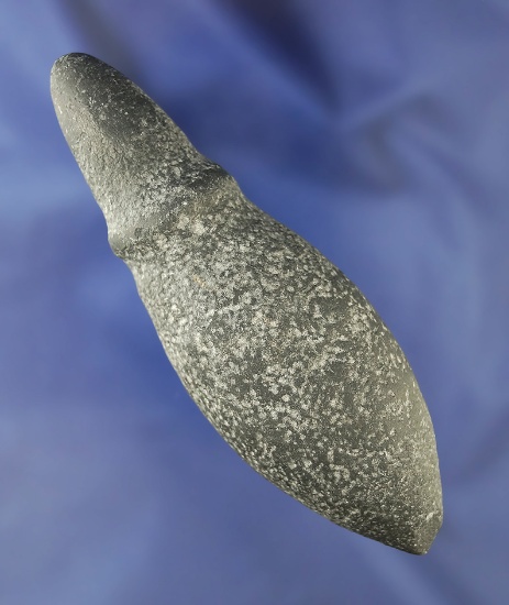 4 1/4" Plummet or Charmstone with a well defined groove.  Great Basin.