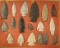 Nice group of 18 authentic arrowheads found in 1982 by Pep Israel in Mahoning Co., Ohio.