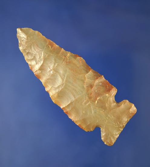 2 7/8" Archaic Sidenotch made from Carter Cave Flint that is nicely colored found in Kentucky.