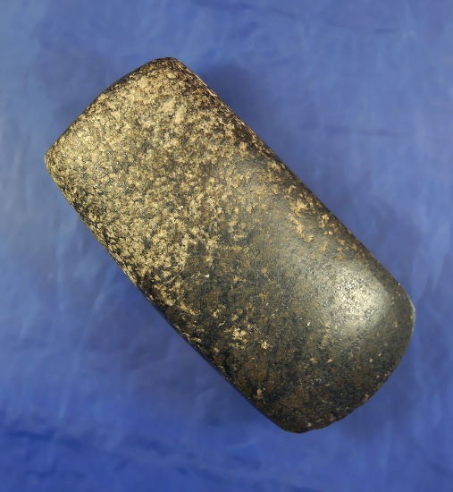 Nicely polished 4" Hardstone Celt found in Brown Co., Ohio. Pictured in Who's Who #5, page 15.