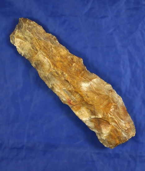 Very heavy patina on this large 6" Flint Ridge Flint Paleo Knife found in Ohio.