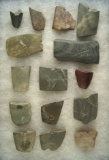 Nice selection of 15 Broken and damaged Slate artifacts found in Ohio. Perfect for study.