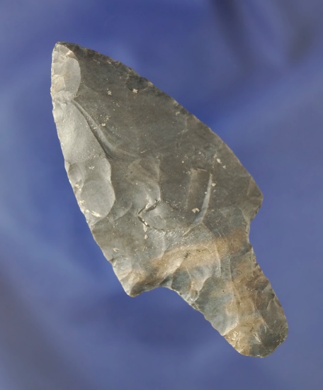 3 7/16" Adena made from Coshocton Flint found in Ohio. Nicely styled, very good condition.