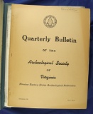 Quarterly Bulletins from the Archaeological Society of Virginia.  December 1948-June 1961.