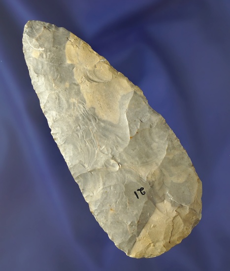 4 3/8" early Knife/Blade made from Delaware chert found in Ohio. Comes with a Dickey COA.