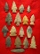 Group of 17 assorted arrowheads found in southern Ohio. Largest is 2 1/4