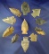Group of 11 assorted arrowheads found in Alabama, largest is 2 3/8
