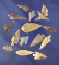 Group of 15 assorted African Neolithic arrowheads from the northern Sahara desert region.