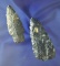 Blade and Adena Point found in Richland Co., Ohio. Largest is 3 3/8