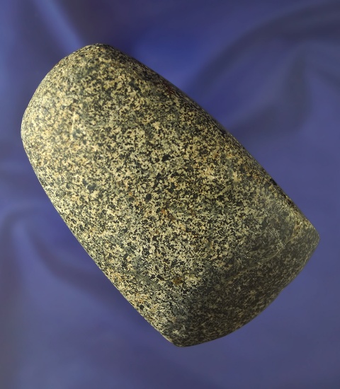 Well-defined 3 3/4" granite Celt with good polish. Bit is it excellent condition.