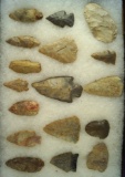 Group of 17 assorted Flint artifacts found in southern Ohio and northern Kentucky.