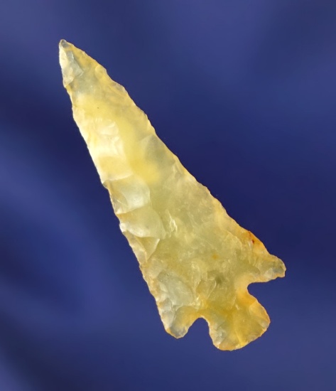 Nice! 1 3/16" Columbia Plateau made from highly translucent yellow clear Agate.