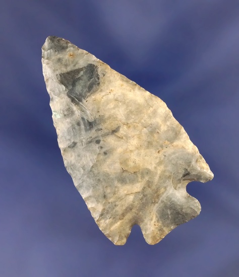 Classic style 2 3/8" Coshocton Flint Pentagonal found in southern Ohio.