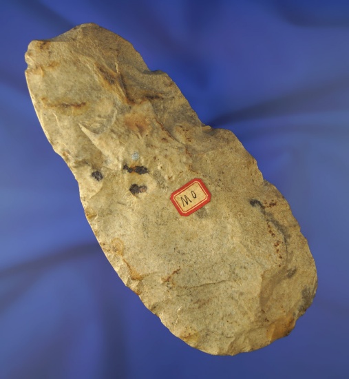 5 13/16" Millcreek chert Hoe found in Missouri with some use polished to the bit area.