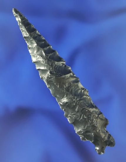 Excellent example! 3 1/8" Pinto Basin - obsidian found near Crump Lake Oregon. Bennett COA.
