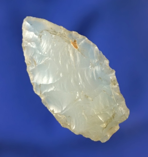 1 3/16" Paleo Spedis - nicely translucent chalcedony found in the Western U. S. Bennett COA.