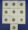 10 Different Mercury Dimes 1917-D - 1939-S  Assorted G-VF * See full description!