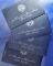 1971-S, 1972-S, 1973-S and 1974-S Eisenhower 40% Silver Dollars in Original Blue Envelopes BU