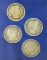 1898, 1902, 1903 and 1907 Barber Quarters G-VG