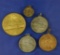 5 Different Columbian Exposition Medals AU