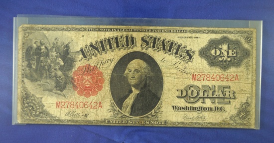1917 United States Note One Dollar VG
