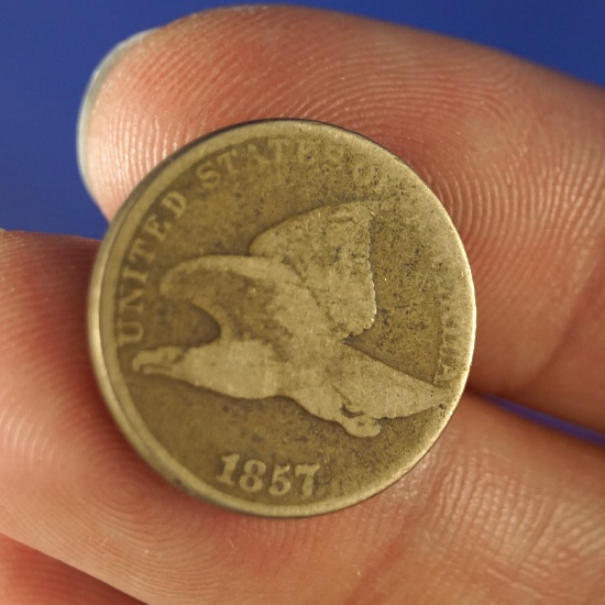 1857 Flying Eagle Cent G