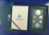 1987 Prestige Proof Set in Original Box with COA