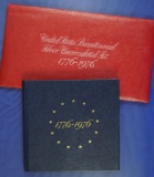 1976 Silver 3 Piece Mint and Proof Sets in Original Holders