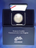 2006-P Proof Benjamin Franklin Founding Father Commemorative Silver Dollar in Orig Box w/ COA